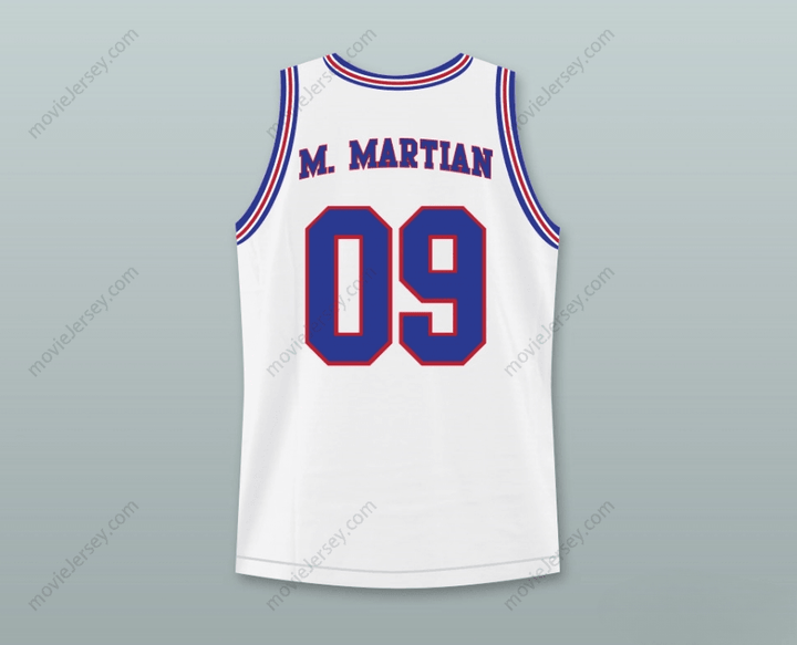 CUSTOM ANY Name Number MARVIN THE MARTIAN 09 TUNE SQUAD BASKETBALL JERSEY WITH SPACE JAM PATCH Top Stitched S-6XL
