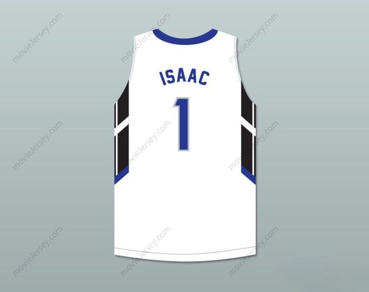 CUSTOM ANY Name Number JONATHAN ISAAC 1 IMG ACADEMY WHITE BASKETBALL JERSEY Top Stitched S-6XL