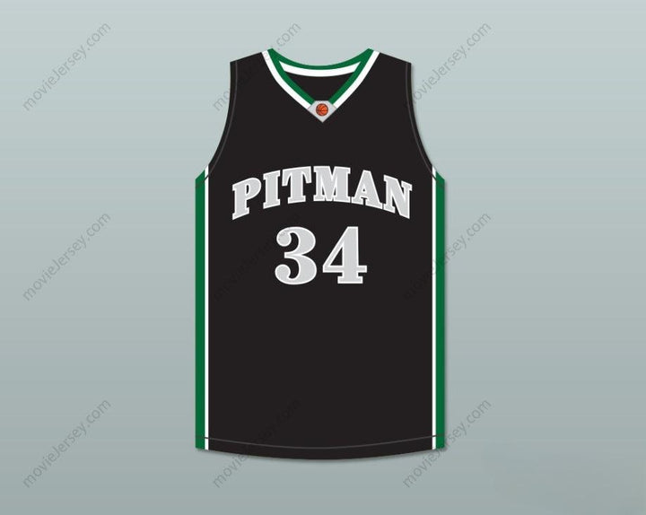 CUSTOM ANY Name Number COLIN KAEPERNICK 34 JOHN H. PITMAN HIGH SCHOOL PRIDE BLACK BASKETBALL JERSEY 2 Top Stitched S-6XL