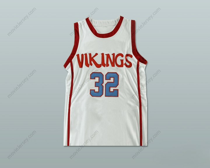 CUSTOM ANY Name Number MAGIC JOHNSON 32 LANSING HIGH SCHOOL VIKINGS BASKETBALL JERSEY ANY PLAYER Top Stitched S-6XL
