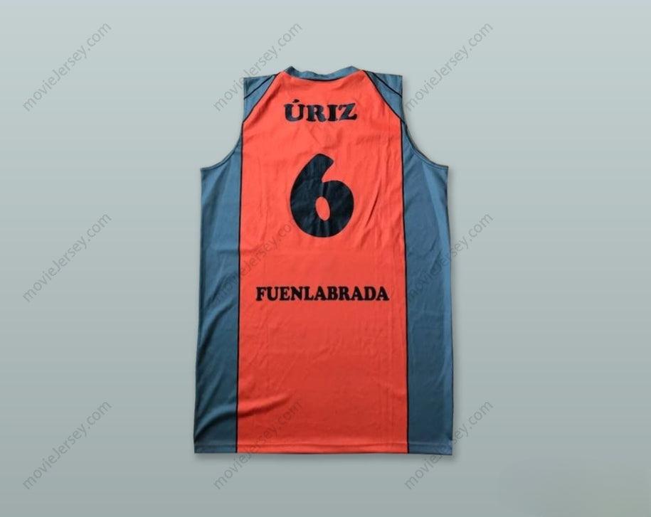 CUSTOM ANY Name Number RICARDO URIZ 6 MONTAKIT FUENLABRADA SPAIN ORANGE BASKETBALL JERSEY Top Stitched S-6XL