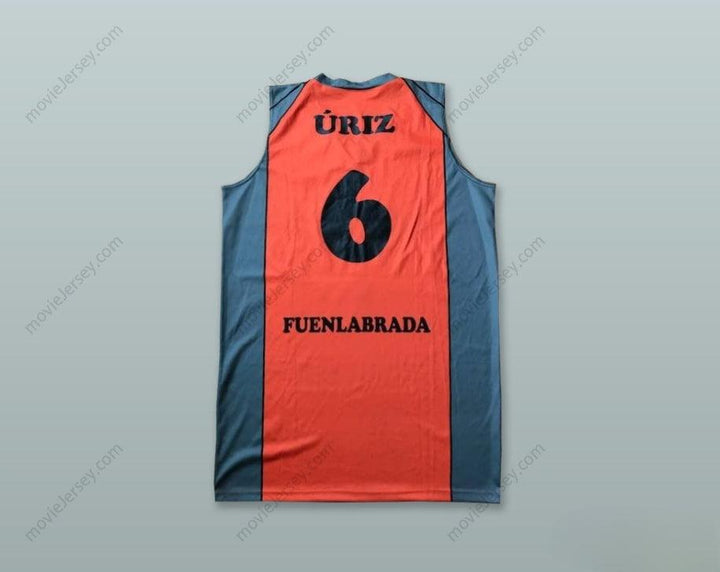 CUSTOM ANY Name Number RICARDO URIZ 6 MONTAKIT FUENLABRADA SPAIN ORANGE BASKETBALL JERSEY Top Stitched S-6XL