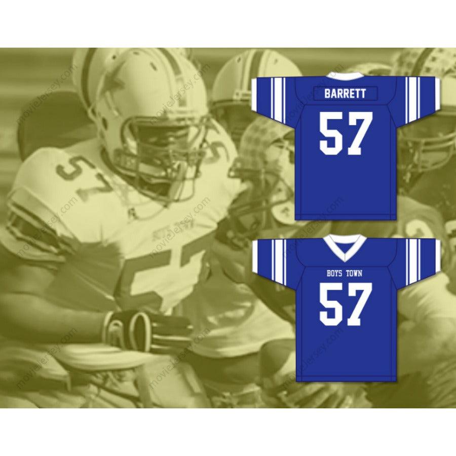 CUSTOM ANY BLUE SHAQUIL BARRETT 57 BOYS TOWN HIGH SCHOOL FOOTBALL JERSEY