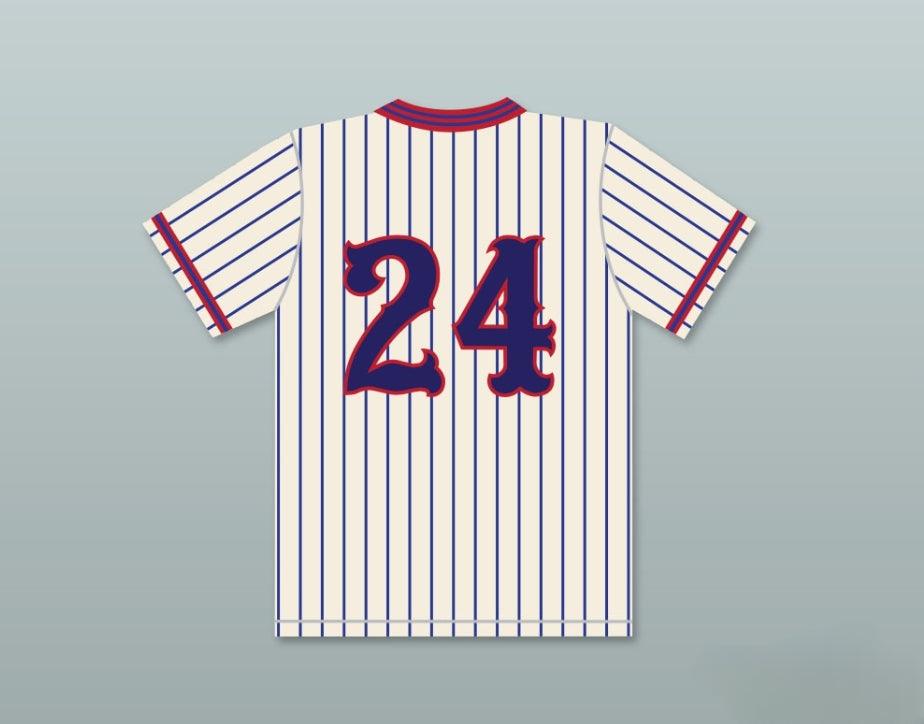 Custom Any Name Number JON LOVITZ MEL CARMICHAEL 24 BENCHWARMERS PINSTRIPED BASEBALL JERSEY Top Stitched S-6XL