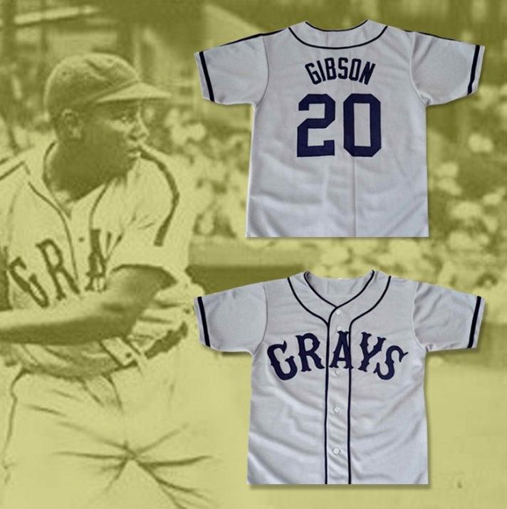 Custom Any Name Number JOSH GIBSON 20 HOMESTEAD GRAYS NEGRO LEAGUE BASEBALL JERSEY NEW Top Stitched S-6XL