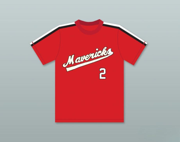 Custom Any Name Number JOE GARZA 2   RED BASEBALL JERSEY THE BATTERED BASTARDS OF BASEBALL Top Stitched S-6XL
