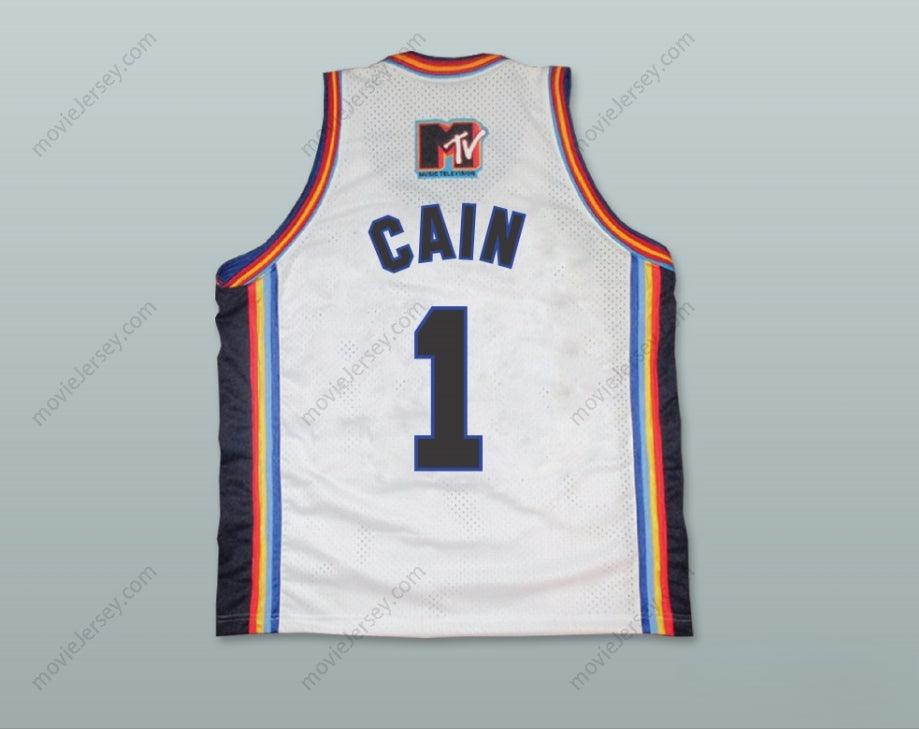 CUSTOM ANY Name Number COACH DEAN CAIN 1 BRICKLAYERS BASKETBALL JERSEY SIXTH ANNUAL ROCK N' JOCK B-BALL JAM 1996 Top Stitched S-6XL