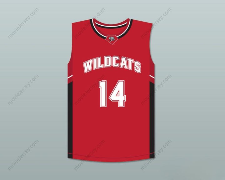 CUSTOM ANY Name Number TROY BOLTON 14 EAST HIGH SCHOOL WILDCATS RED BASKETBALL JERSEY Top Stitched S-6XL