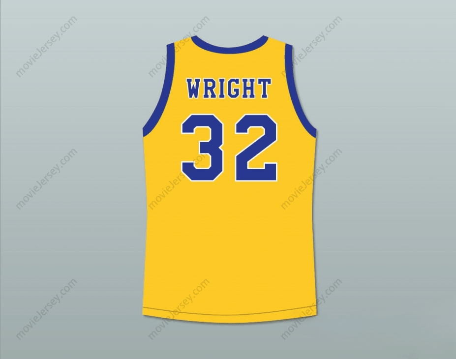 CUSTOM ANY Name Number MONICA WRIGHT 32 CRENSHAW HIGH SCHOOL YELLOW BASKETBALL JERSEY LOVE AND BASKETBALL Top Stitched S-6XL