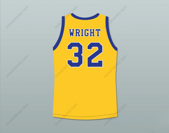 CUSTOM ANY Name Number MONICA WRIGHT 32 CRENSHAW HIGH SCHOOL YELLOW BASKETBALL JERSEY LOVE AND BASKETBALL Top Stitched S-6XL