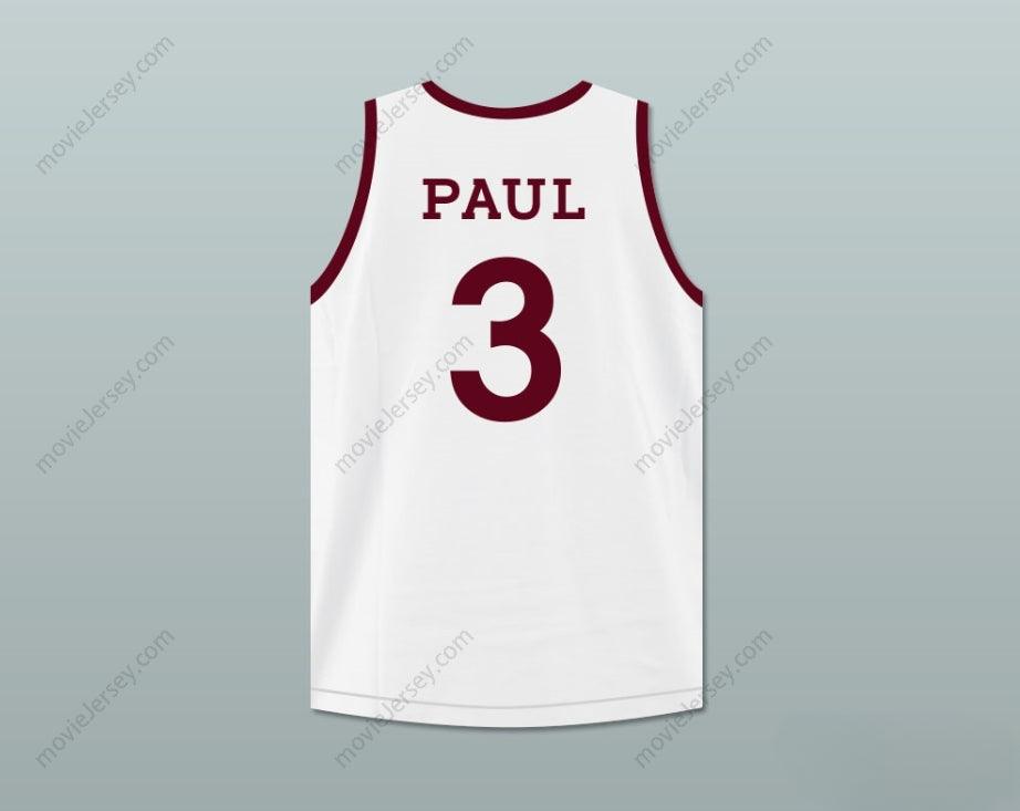 CUSTOM ANY Name Number CHRIS PAUL 3 CLIFFORD & SONS WHITE BASKETBALL JERSEY Top Stitched S-6XL