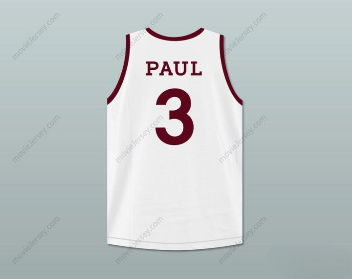 CUSTOM ANY Name Number CHRIS PAUL 3 CLIFFORD & SONS WHITE BASKETBALL JERSEY Top Stitched S-6XL