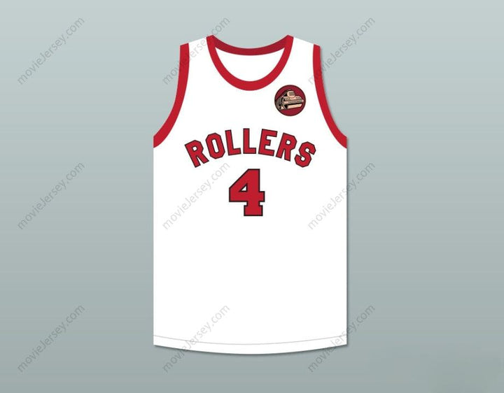 CUSTOM ANY Name Number DINO MARTIN 4 PROVIDENCE STEAMROLLERS WHITE BASKETBALL JERSEY WITH PATCH 2 Top Stitched S-6XL