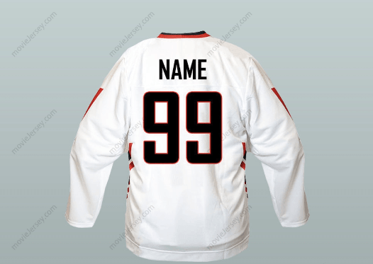 Custom Any Name Number Austria National Team Hockey Jersey Top Stitched S-6XL