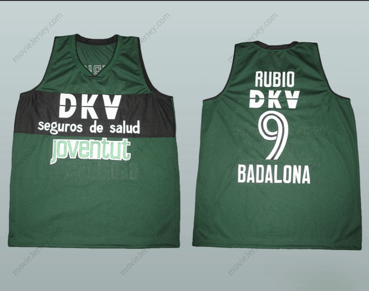 CUSTOM ANY Name Number RICKY RUBIO DKV BARCELONA BASKETBALL JERSEY Top Stitched S-6XL