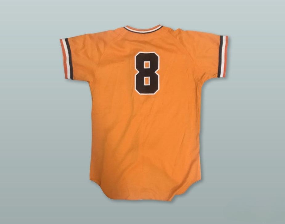 Custom Any Name Number SHOOTING STAR 8 ORANGE BASEBALL JERSEY Top Stitched S-6XL