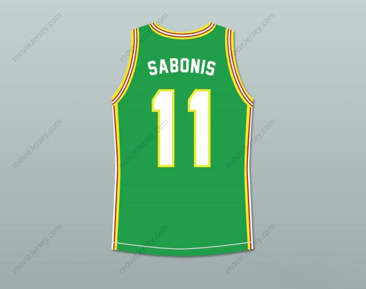 CUSTOM ANY Name Number ARVYDAS SABONIS 11 LITHUANIA BASKETBALL JERSEY STITCH SEWN Top Stitched S-6XL