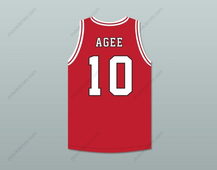 CUSTOM ANY Name Number ARTHUR AGEE 10 ST JOSEPH CHARGERS HIGH SCHOOL RED BASKETBALL JERSEY HOOP DREAMS Top Stitched S-6XL