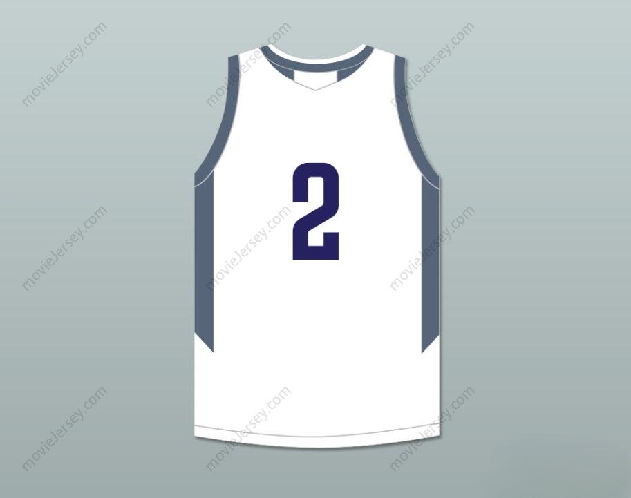 CUSTOM ANY Name Number PLAYER 2  PLAYGROUND BASKETBALL WHITE BASKETBALL JERSEY Top Stitched S-6XL