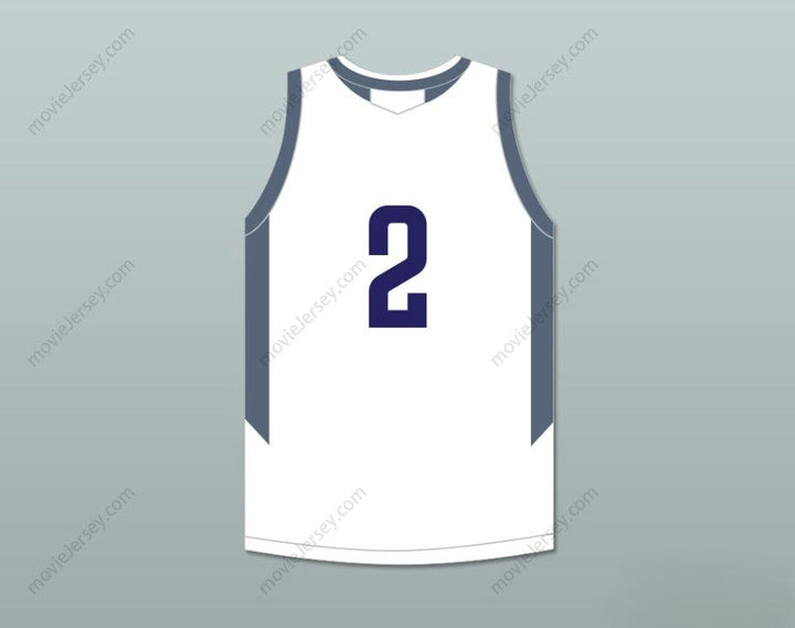 CUSTOM ANY Name Number PLAYER 2  PLAYGROUND BASKETBALL WHITE BASKETBALL JERSEY Top Stitched S-6XL