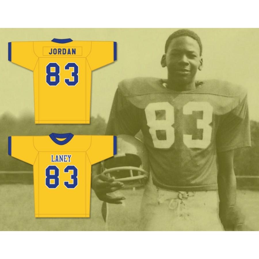 CUSTOM ANY Name Number LANEY MICHAEL JORDAN 83 HIGH SCHOOL FOOTBALL JERSEY WITH PATCH Top Stitched S-6XL