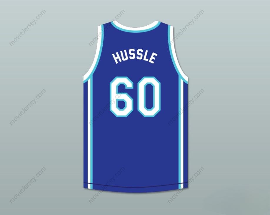CUSTOM ANY Name Number NIPSEY HUSSLE 60 CRENSHAW BLUE BASKETBALL JERSEY Top Stitched S-6XL