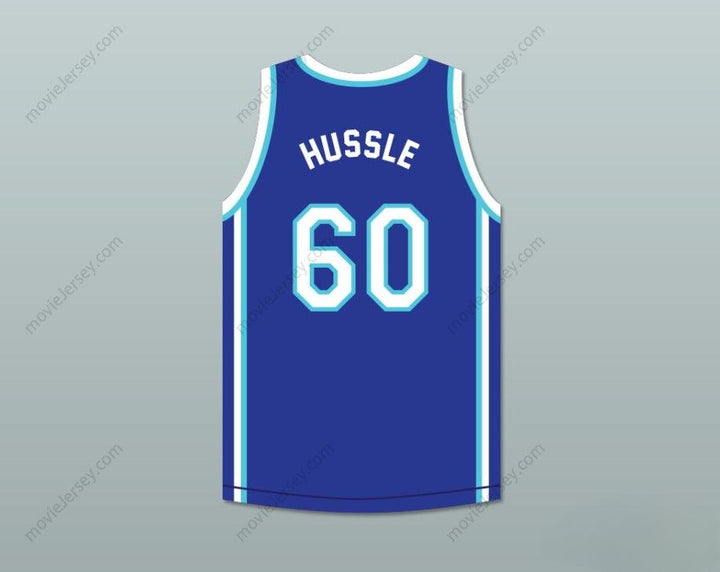 CUSTOM ANY Name Number NIPSEY HUSSLE 60 CRENSHAW BLUE BASKETBALL JERSEY Top Stitched S-6XL