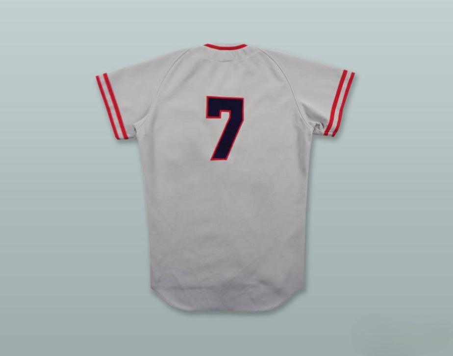 Custom Any Name Number KASACHU 7 JAPAN GRAY BASEBALL JERSEY Top Stitched S-6XL