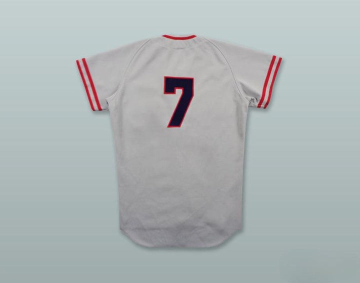 Custom Any Name Number KASACHU 7 JAPAN GRAY BASEBALL JERSEY Top Stitched S-6XL