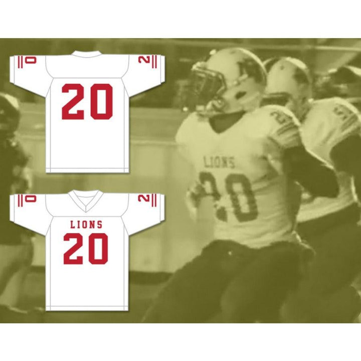 CUSTOM ANY Name Number CJ REAVIS 20 EMCC LIONS FOOTBALL JERSEY INCLUDES PATCHES Top Stitched S-6XL