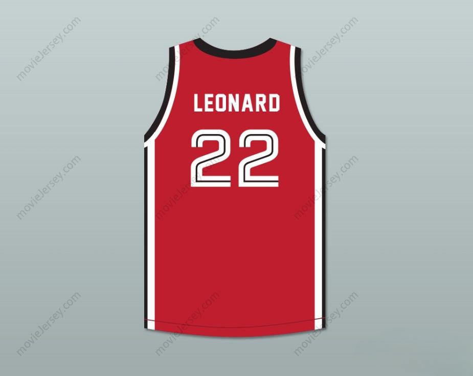 CUSTOM ANY Name Number KAWHI LEONARD 22 MARTIN LUTHER KING HIGH SCHOOL  RED BASKETBALL JERSEY 10 Top Stitched S-6XL