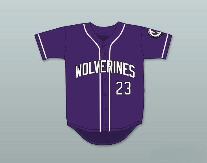 Custom Any Name Number MARTIN PAYNE 23 MORRIS BROWN COLLEGE WOLVERINES PURPLE BASEBALL JERSEY Top Stitched S-6XL