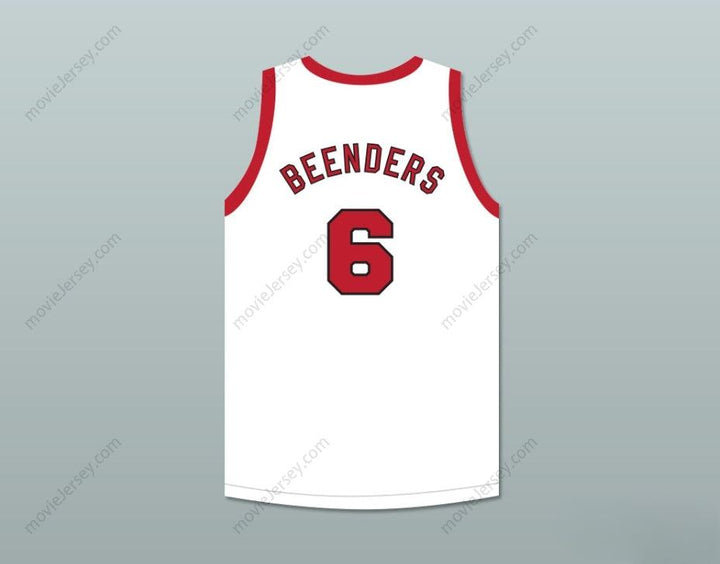 CUSTOM ANY Name Number HANK BEENDERS 6 PROVIDENCE STEAMROLLERS WHITE BASKETBALL JERSEY WITH PATCH 2 Top Stitched S-6XL