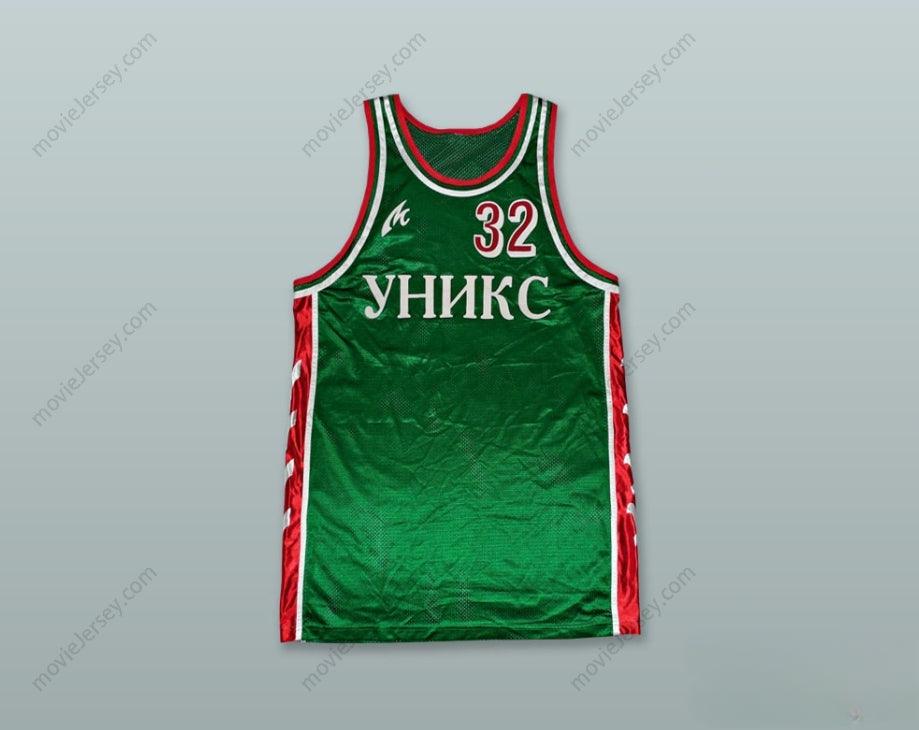 CUSTOM ANY Name Number BC UNICS KAZAN GREEN BASKETBALL JERSEY Top Stitched S-6XL