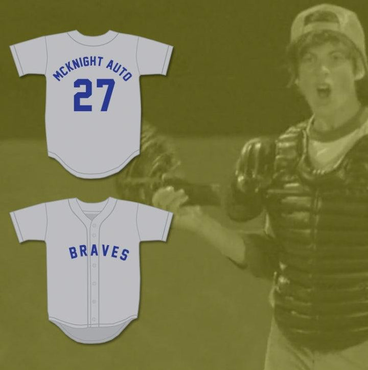 Custom Any Name Number TOMMY 27 BRAVES MCKNIGHT AUTO BASEBALL JERSEY DAZED AND CONFUSED Top Stitched S-6XL