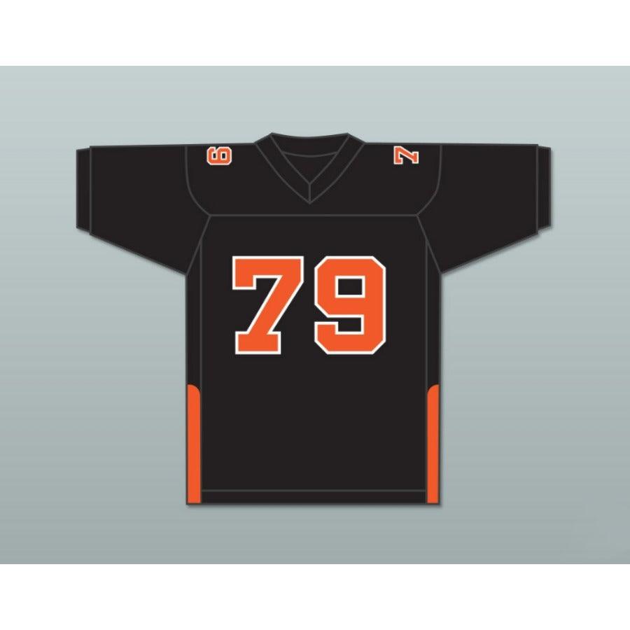 CUSTOM ANY Name Number ORC FOGTEETH 79  33 BLACK ORANGE Football Jersey Top Stitched S-6XL