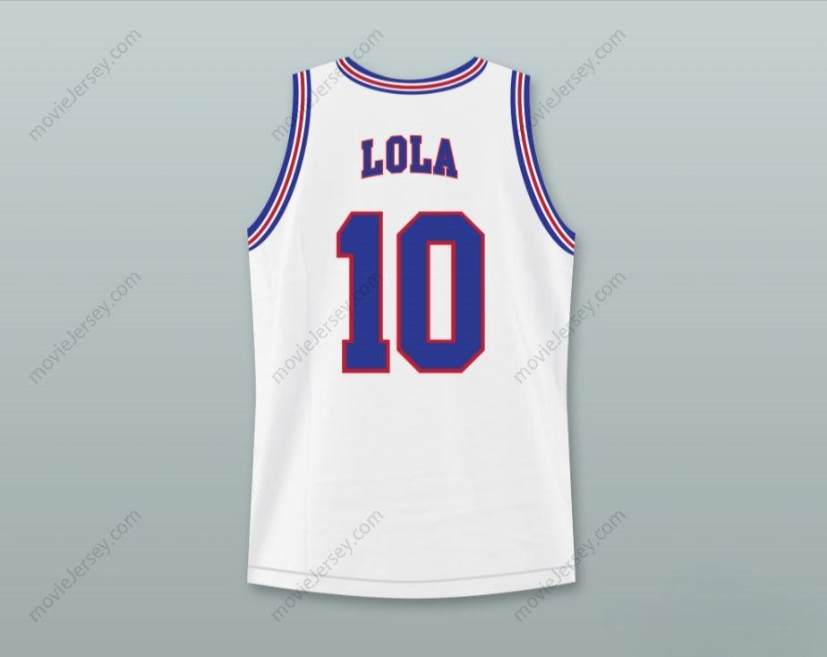 CUSTOM ANY Name Number SPACE JAM LOLA BUNNY 10 TUNE SQUAD BASKETBALL JERSEY WITH LOLA BUNNY PATCH Top Stitched S-6XL