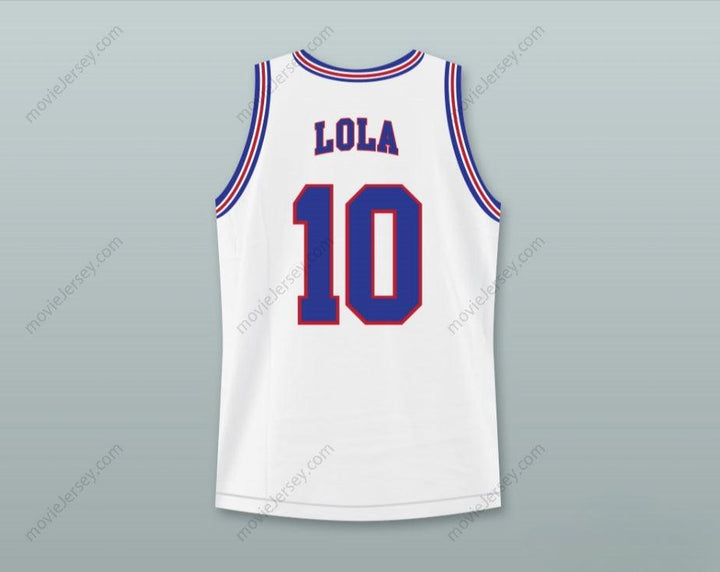 CUSTOM ANY Name Number SPACE JAM LOLA BUNNY 10 TUNE SQUAD BASKETBALL JERSEY WITH LOLA BUNNY PATCH Top Stitched S-6XL