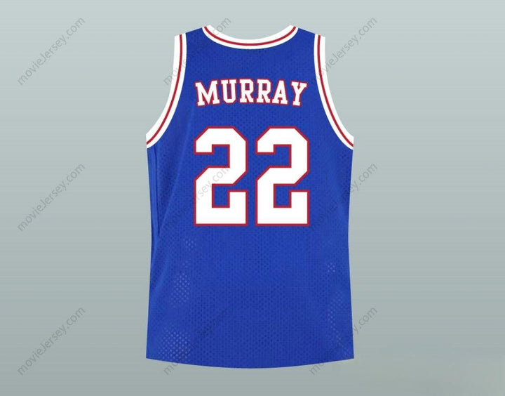 CUSTOM ANY Name Number BILL MURRAY SPACE JAM BLUE TUNE SQUAD BASKETBALL JERSEY Top Stitched S-6XL
