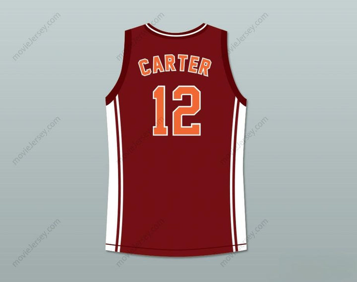 CUSTOM ANY Name Number ROBERT RI'CHARD DAMIEN CARTER 12 RICHMOND OILERS HOME BASKETBALL JERSEY COACH CARTER Top Stitched S-6XL