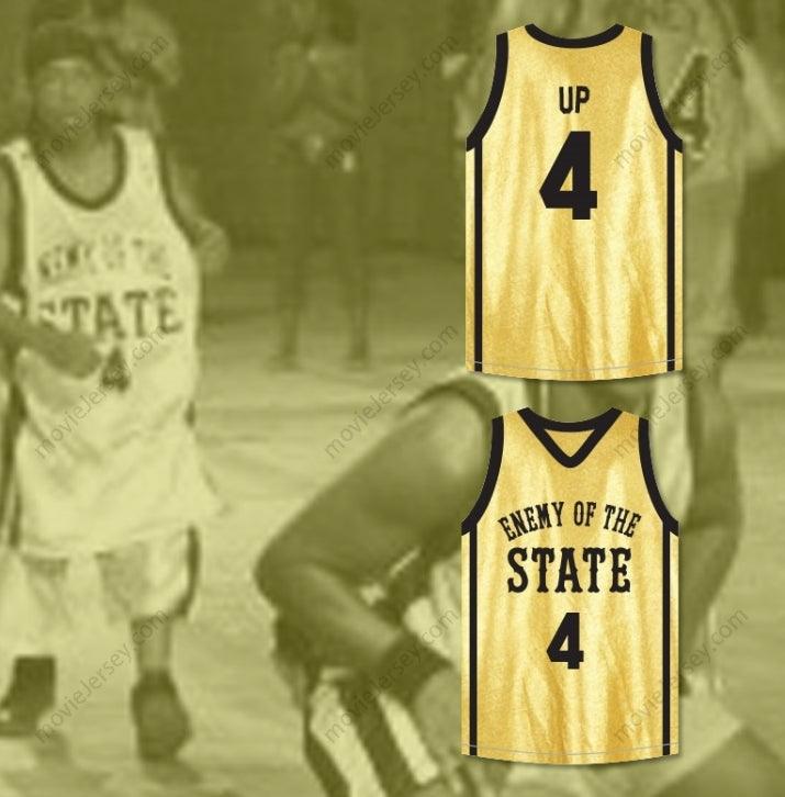 CUSTOM ANY Name Number LITTLE JJ UP 4 ENEMY OF THE STATE BASKETBALL JERSEY CROSSOVER Top Stitched S-6XL