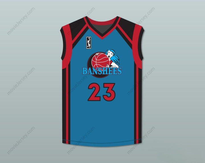 CUSTOM ANY Name Number ANGIE COSSEY NATALIE KEMPER 23 CHARLOTTE BANSHEES AWAY BASKETBALL JERSEY WITH WUBA PATCH JUWANNA MANN Top Stitched S-6XL