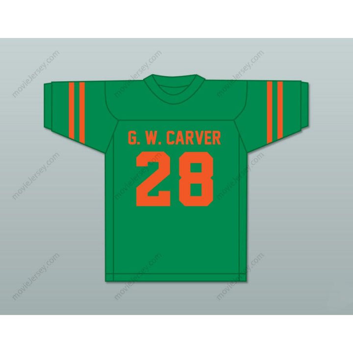 CUSTOM ANY Name Number MARSHALL FAULK 28 G. W. CARVER HIGH SCHOOL RAMS Football Jersey Top Stitched S-6XL