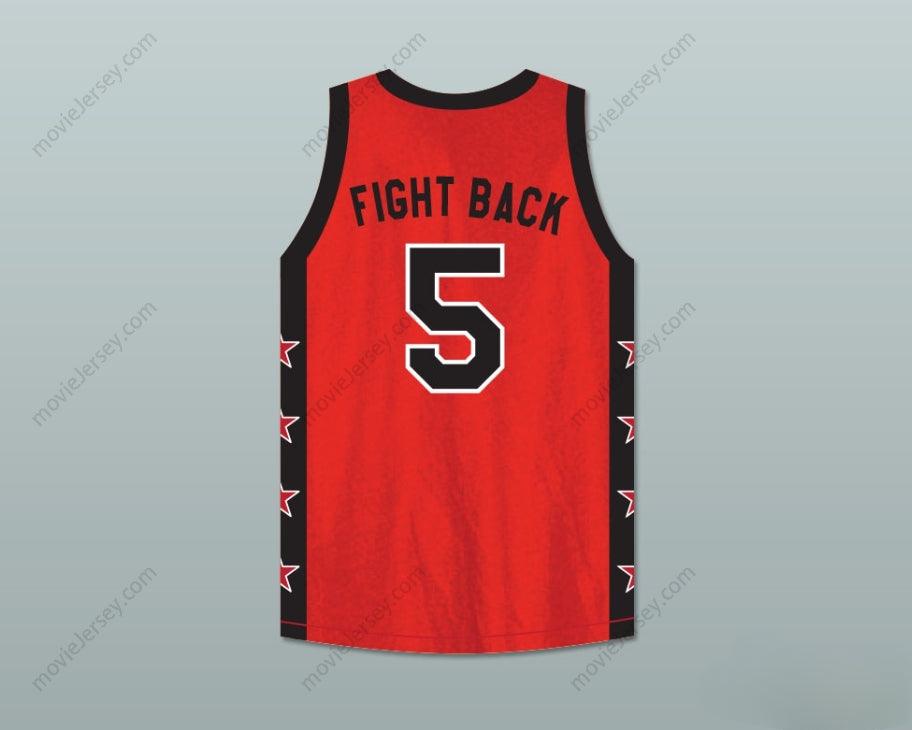 CUSTOM ANY Name Number FIGHT BACK 5 PLATINUM JEWELZ BASKETBALL JERSEY CROSSOVER Top Stitched S-6XL