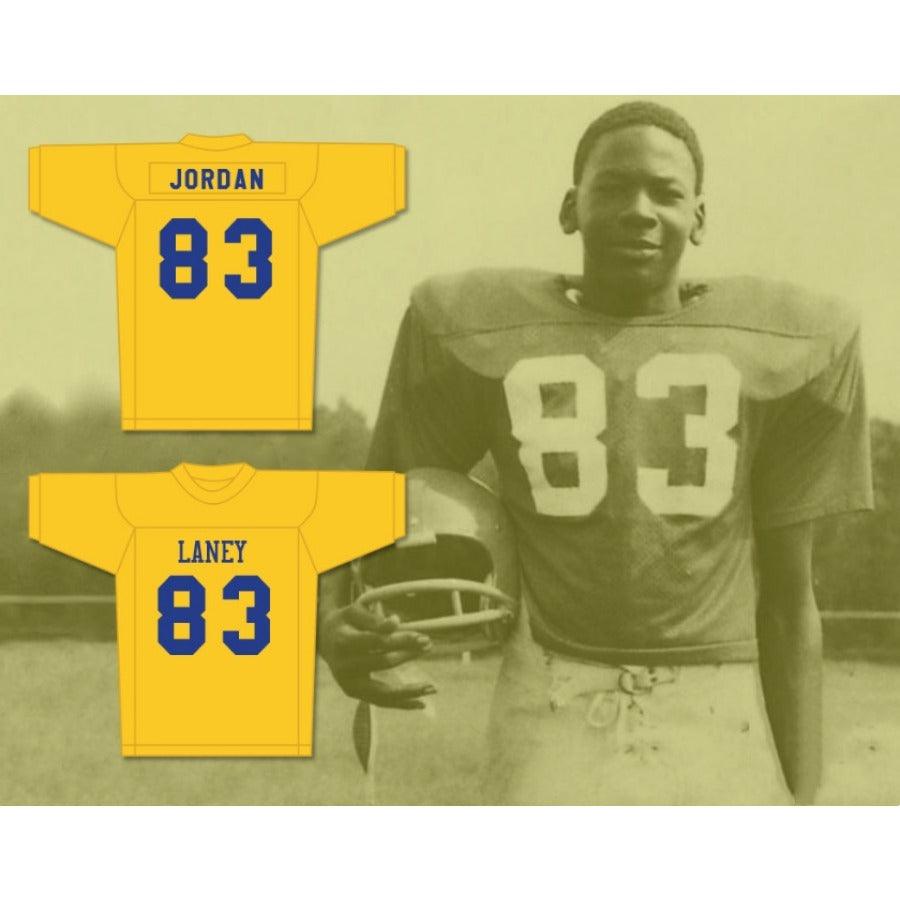CUSTOM ANY Name Number LANEY MICHAEL JORDAN 83 HIGH SCHOOL FOOTBALL JERSEY WITH PATCH Top Stitched S-6XL