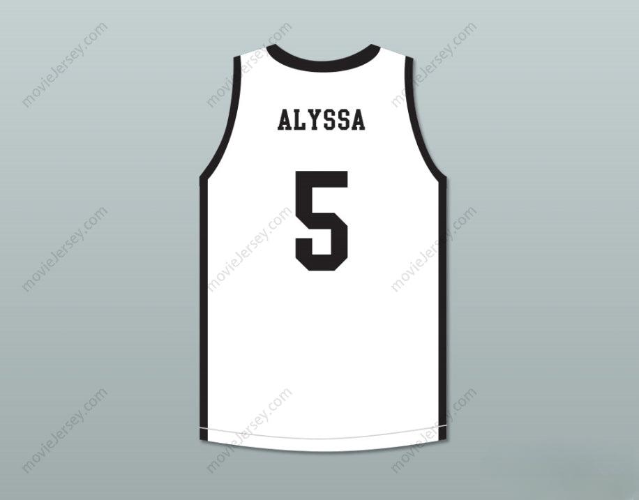 CUSTOM ANY Name Number ALYSSA 5 MAMBA BALLERS WHITE BASKETBALL JERSEY Top Stitched S-6XL