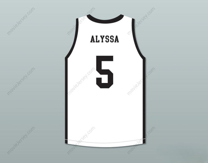 CUSTOM ANY Name Number ALYSSA 5 MAMBA BALLERS WHITE BASKETBALL JERSEY Top Stitched S-6XL