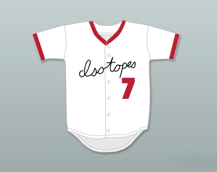 Custom Any Name Number BUCK MITCHELL 7  ISOTOPES BUTTON DOWN BASEBALL JERSEY Top Stitched S-6XL