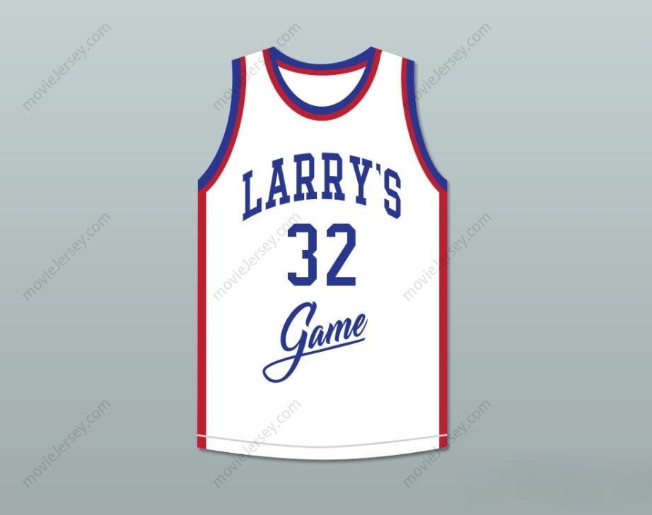 CUSTOM ANY Name Number MAGIC JOHNSON 32 LARRY'S GAME WHITE BASKETBALL JERSEY 1988 CHARITY EVENT Top Stitched S-6XL
