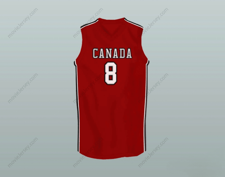 CUSTOM ANY Name Number ANDREW WIGGINS CANADA RED BASKETBALL JERSEY Top Stitched S-6XL